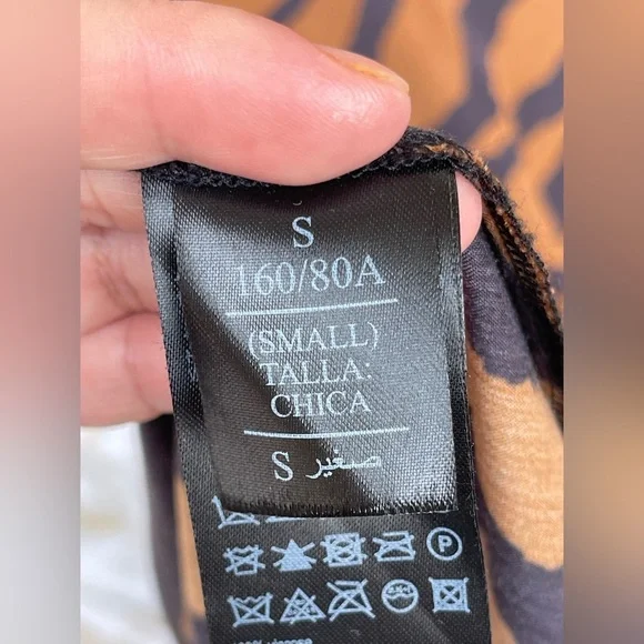 AllSaints animal print slip dress size small - Picture 12 of 14